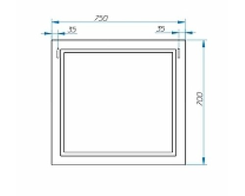 Зеркало Эстет Bali Classic 75 ФР-00002234 Белое