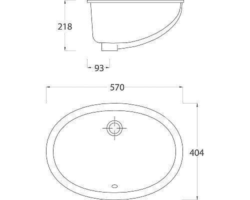 Раковина Artceram Diana 57 DIL001 01 00 Белая