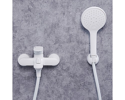 Смеситель для ванны WasserKRAFT Mindel 8501 Белый матовый