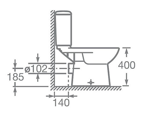 Унитаз компакт Roca Access 34P23800Y с бачком и сиденьем Микролифт