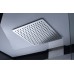 Душевая кабина Orans 100x100 L с баней профиль Черный задние стенки Черные