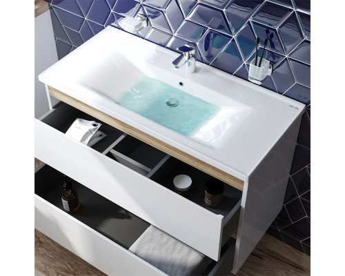 Тумба под раковину AM.PM X-Joy 100 M85AFHX1002WG подвесная Белый глянец