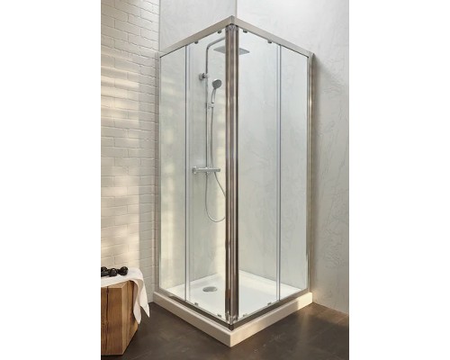 Душевой уголок Jacob Delafon Serenity 90x90 профиль Хром стекло прозрачное