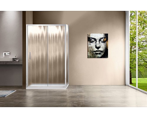 Душевой уголок Vincea Garda 150х90 VSR-1G9015CH профиль Хром стекло шиншилла