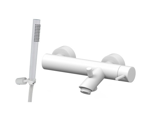 Душевой гарнитур Paffoni Birillo ZDUP036BO Белый матовый