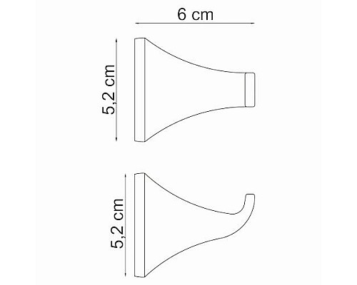 Крючок WasserKRAFT K-2523