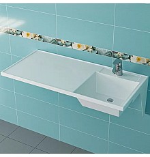 Раковина СанТа Лидер 100 R 900107N на стиральную машину Белая