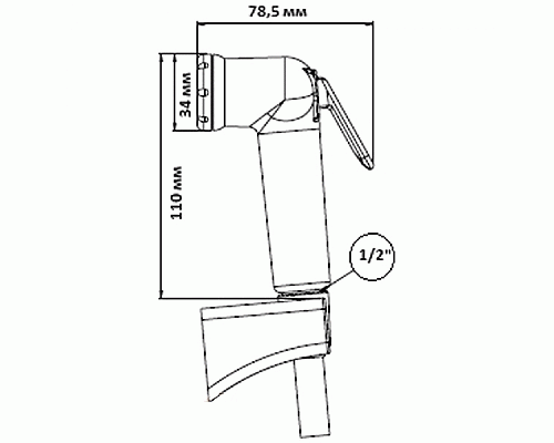 Гигиенический душ GPD STS05 Хром