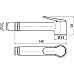 Гигиенический душ со смесителем Bossini Paloma Brass E37005B.030 Хром