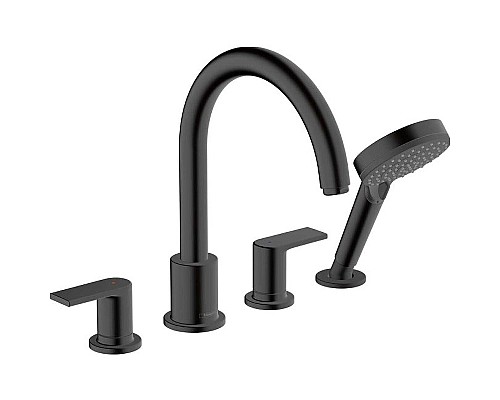 Смеситель на борт ванны Hansgrohe Vernis Shape 71459670 Черный матовый