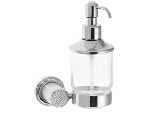 Настенный диспенсер Boheme RoyalE CRISTAL BLACK ХРОМ