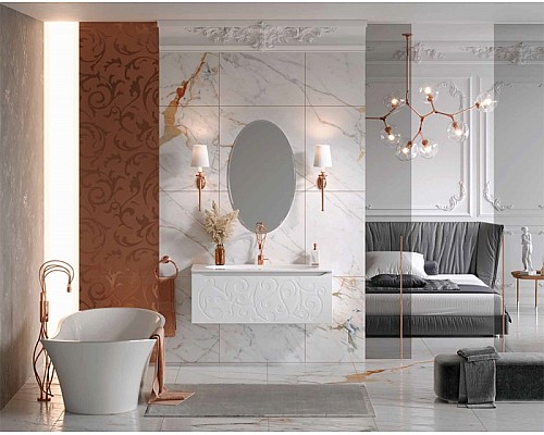 Тумба под раковину Clarberg Elegance 120 EL0112 подвесная Белая