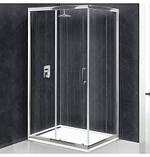 Душевой уголок BelBagno Uno 120х100 UNO-AH-1-120/100-C-Cr профиль Хром стекло прозрачное