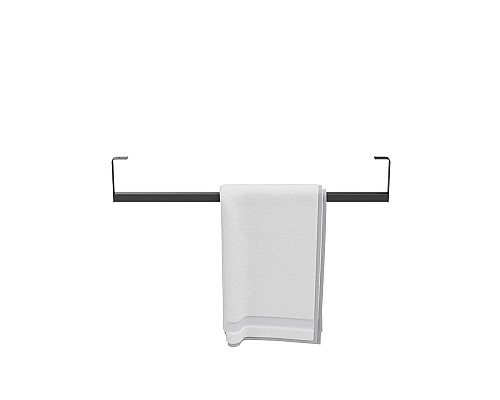 Держатель для полотенец Kerama Marazzi к раковинам LOGICA 70 с крепежом, черный матовый