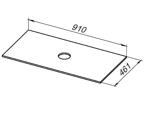 Столешница под раковину Allen Brau Reality 90 1.32024.B Бежевая