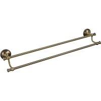Полотенцедержатель Grampus Alfa GR-9502 двойной Античная латунь