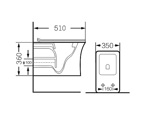 Унитаз Grossman GR-4461S подвесной с сиденьем Микролифт