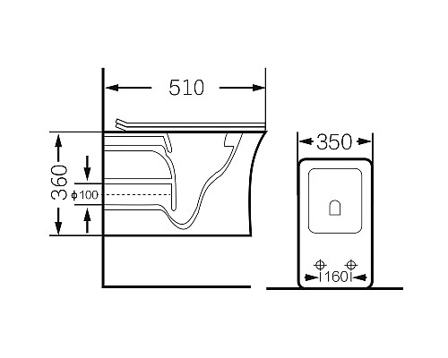 Унитаз Grossman GR-4461S подвесной с сиденьем Микролифт