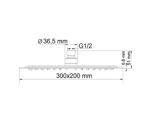 Верхняя душевая насадка WasserKRAFT A069