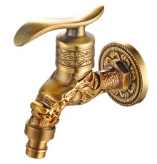 Кран для одного типа воды Bronze de Luxe Бронза с насадкой для шланга