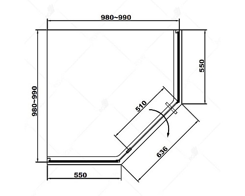 Душевой уголок RGW SV-81 100х100
