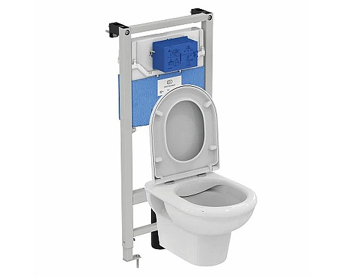 Комплект унитаза с инсталляцией Ideal Standard Prosys Exacto X042601 с сиденьем Микролифт