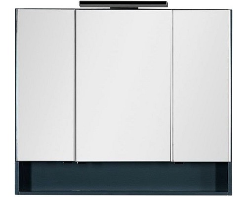 Зеркало-шкаф Aquanet Виго 100 сине-серый