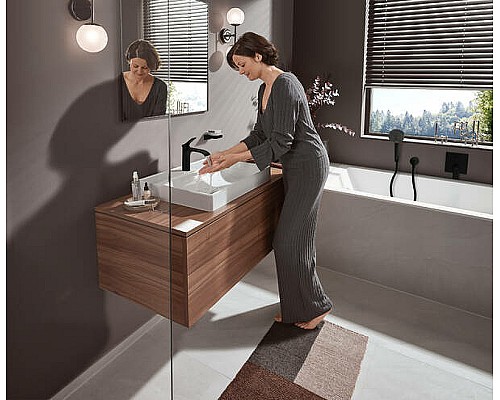 Смеситель для раковины Hansgrohe Vivenis 75020670 Черный матовый