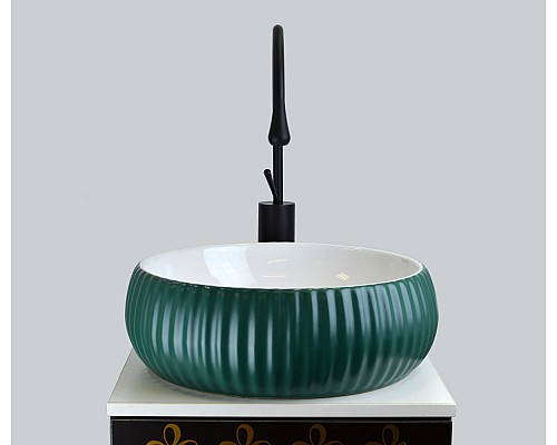 Смеситель для раковины-чаши высокий Bronze de Luxe Scandi 9015B Черный матовый