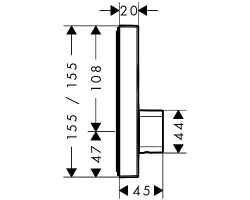Смеситель для душа Hansgrohe ShowerSelect 15768000