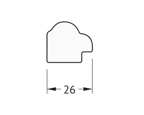 Зеркало Evoform Definite 138х48 Витая латунь