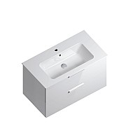 Тумба под раковину Kerama Marazzi PIANO Forte подвесная с ящиками 85, белая глянцевая