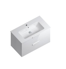 Тумба под раковину Kerama Marazzi PIANO Forte подвесная с ящиками 85, белая глянцевая