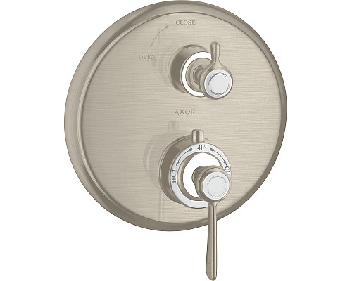 Смеситель для душа Axor Montreux 16801820 с термостатом Шлифованный никель