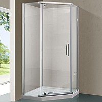 Душевой уголок Vincea Stresa 100x100 VSP-1S100CL профиль Хром стекло прозрачное