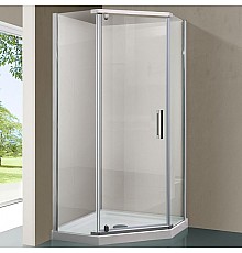 Душевой уголок Vincea Stresa 100x100 VSP-1S100CL профиль Хром стекло прозрачное