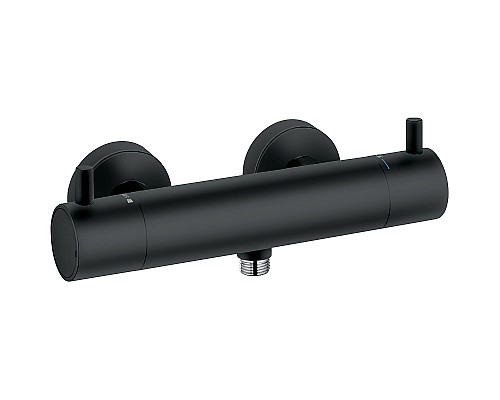Смеситель для душа Kludi Bozz 352033938 с термостатом Черный матовый