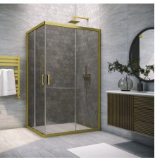 Душевой уголок ZA-F NOVO 80x70 03 07 стекло графит
