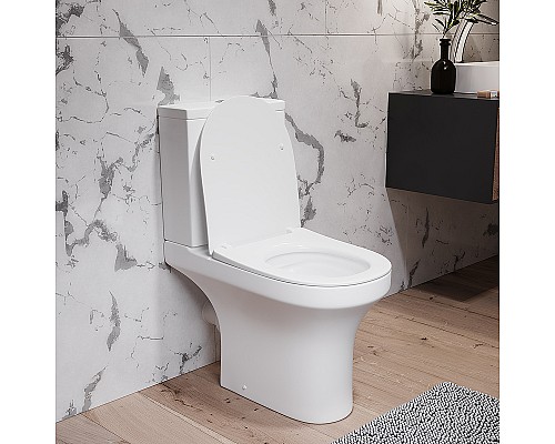 Унитаз компакт Damixa Skyline DX35C8600SC с бачком и сиденьем Микролифт Унитаз компакт Damixa Skyline DX35C8600SC с бачком и сиденьем Микролифт