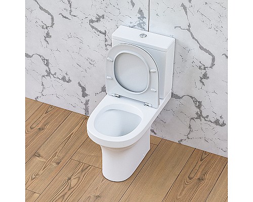 Унитаз компакт Damixa Skyline DX35C8600SC с бачком и сиденьем Микролифт Унитаз компакт Damixa Skyline DX35C8600SC с бачком и сиденьем Микролифт