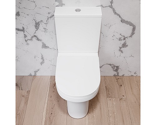 Унитаз компакт Damixa Skyline DX35C8600SC с бачком и сиденьем Микролифт Унитаз компакт Damixa Skyline DX35C8600SC с бачком и сиденьем Микролифт