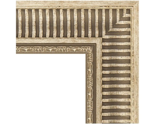 Зеркало Evoform Exclusive Floor 202х112 BY 6161 с фацетом в багетной раме - Серебряный акведук 93 мм