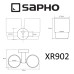 Стакан для зубных щеток Sapho X-round XR902 двойной Хром