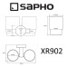Стакан для зубных щеток Sapho X-round XR902 двойной Хром