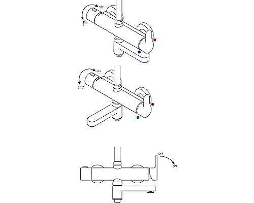 Душевая система Ravak DS X07P642 Хром