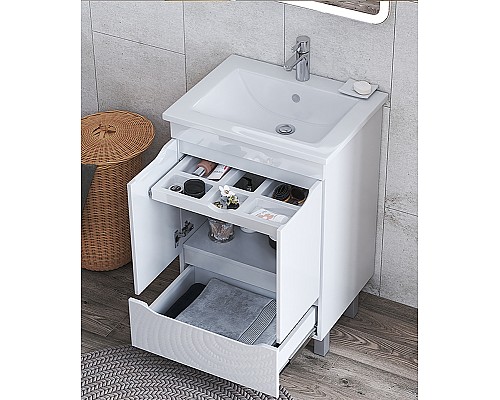 Тумба под раковину Vigo Grani 60 tn.tn.GRI.ELI.60.2D.1Y Белая