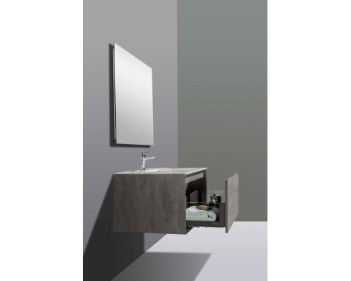 Комплект мебели для ванной Black&White Universe 909U1000 подвесной Пепельный