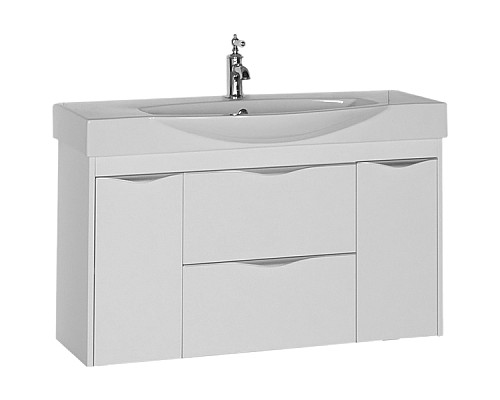 Тумба под раковину Aquanet Франка 105 183055 подвесная Белая