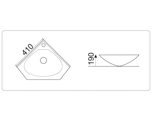 Раковина-чаша CeramaLux 41 9068В Белая