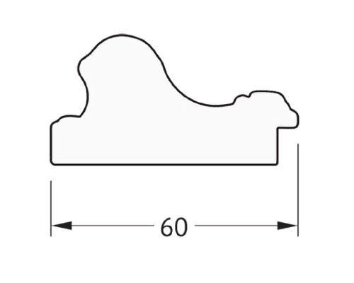Зеркало Evoform Definite 145х55 Золотые бусы на серебре